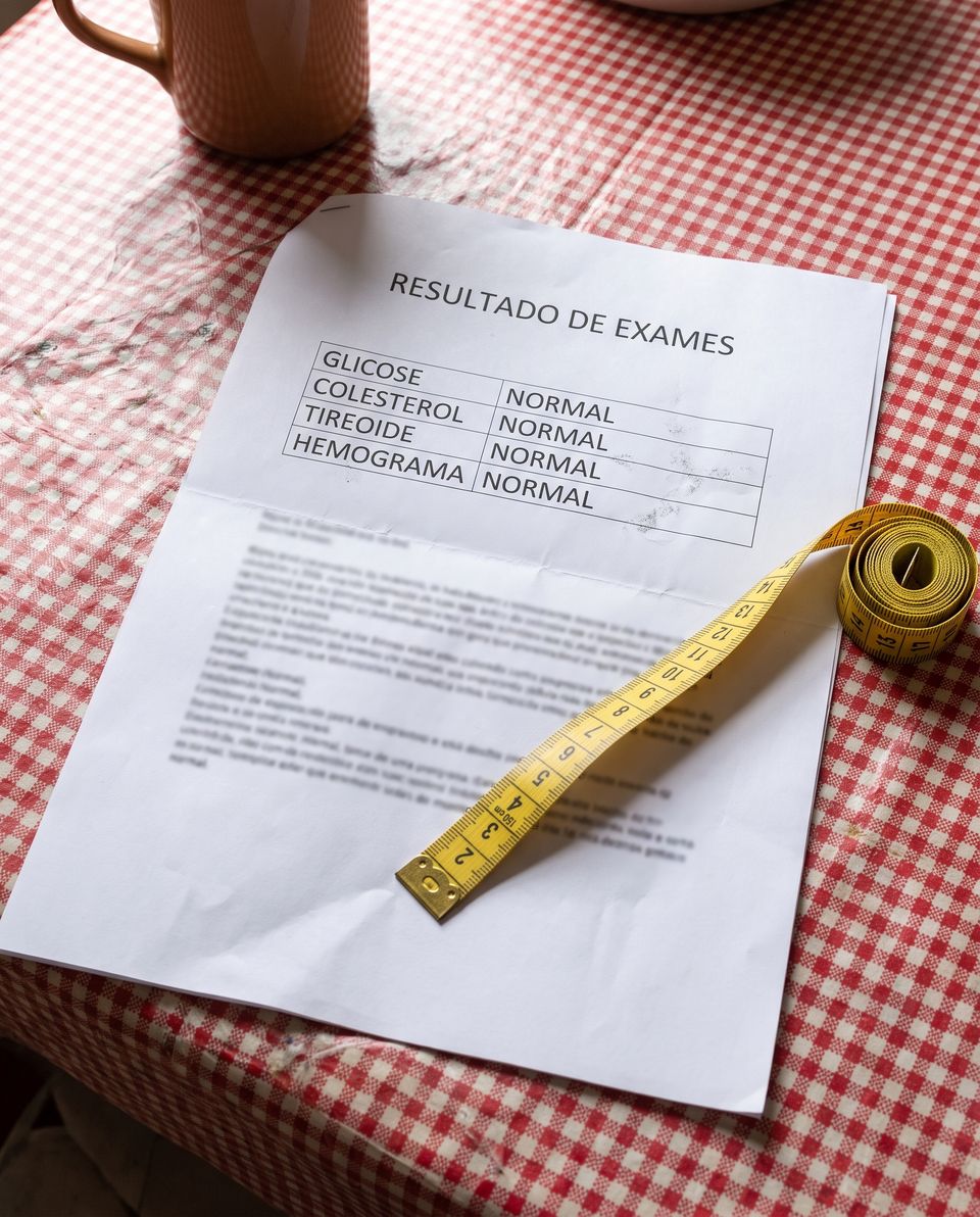 Tudo normal no papel. E a saia não fechava.